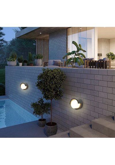 Cata Bora 15w Günışığı 3200 Kelvin Led Aplik Dış Mekan Ip44 Ct-7073 Siyah