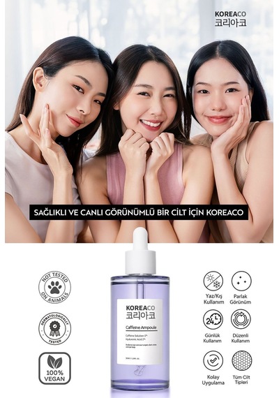 Gözaltı Morluk,koyu Halka Ve Torbalanma Karşıtı Caffeine Ampoule Serum 50 Ml - 574116504