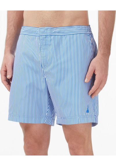 Nautica Erkek Mavi Regular Fit Çizgili Deniz Şortuçizgilit65516t
