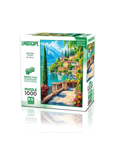 1000 Parça Como Gölü Temalı Zeka Yapbozu
