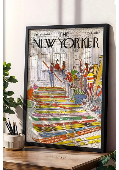 The New Yorker Çerçeveli Tablo January 21 1980