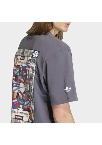 Adidas Kd1429 Flag Gfx Ss T Erkek Tişört Gri