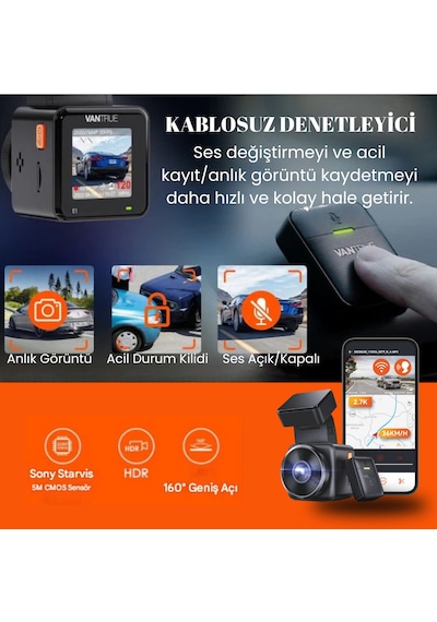 Vantrue Element 1 Araç İçi Kamera