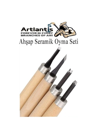 Ahşap Seramik Oyma Seti 3 Lü 1 Paket İskarpela Seti Paslanmaz Çelik Bıçaklı Ağaç Oyma Heykel Hobi Kretuar Grav