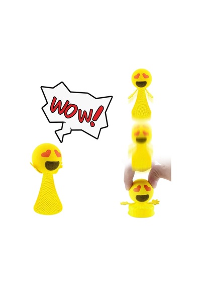 Yüksek Kalite 4 Adet Renkli Led Işıklı Zıplayan Kafalar Işıklı Uçan Kafalar Işıklı Emoji Kafalar
