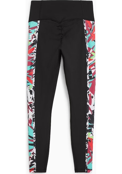 Puma Tropical Graphic Kadın Siyah Tayt 526785-51 SiYAH