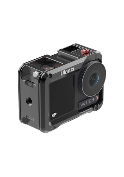 Ulanzi Oa-14 Osmo Action 3 4 Ve 5 Pro Uyumlu Metal Aksiyon Kamera Kafesi - 3204a Gri