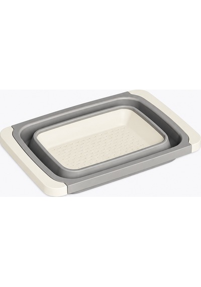 Ayarlanabilir Katlanır Süzgeç 6300 Ml Uzatılabilir Saplı Lavabo Üstü Sebze Meyve Yıkama Ve Süzme Aparatı Bej - 934813028 Diğer