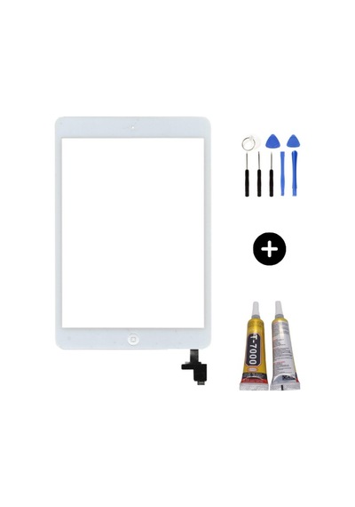 Apple Uyumlu iPad  Mini 2 A1489-a1490-a1491 Servis Home Tuşlu Dokunmatik Beyaz + Montaj Seti