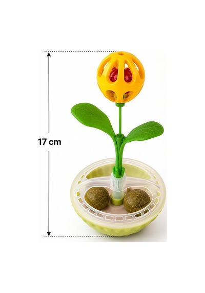 Kedi Oyuncağı Catnip Tumbler Cıngıraklı Yuvarlanan Otomatik Hareketli Kedi Eğlence Oyuncağı Den