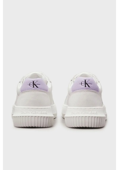 Calvin Klein Logolu Beyaz Kadın Sneaker Beyaz