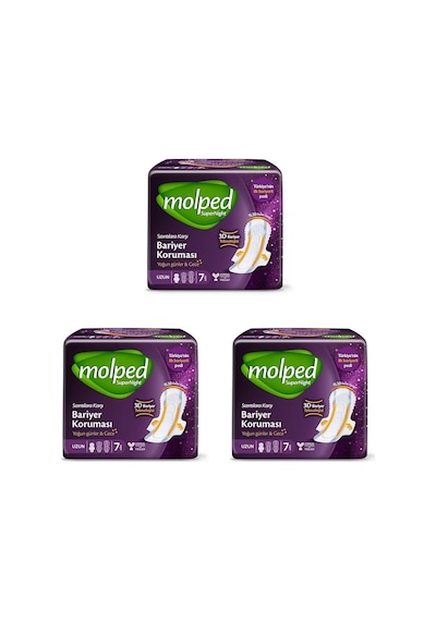 Molped Supernight Uzun Gece Pedi 1 X 7 Adet 3 Paketi