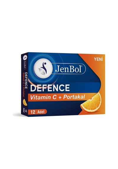 Jenbol Defence Vitamin C+ Portakal Pastil 12 Drops