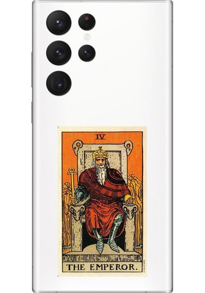 Samsung Galaxy S22 Ultra Uyumlu Şeffaf Kılıf The Emperor Tasarımlı