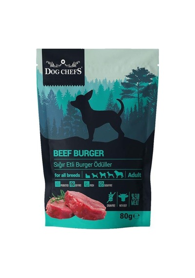 Dog Chefs Beef Burger Sığır Etli Köpek Ödülü 80 G