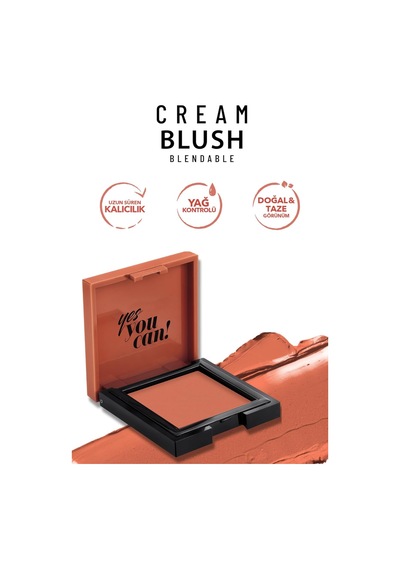 Cream Blush - Krem Allık, 47 Peachy, 3.6 G
