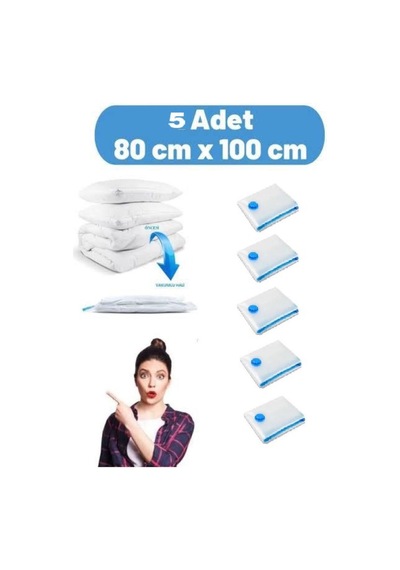 Vakum Poşet Hurç Xxlarge 80 110 5 Adet Turuncu