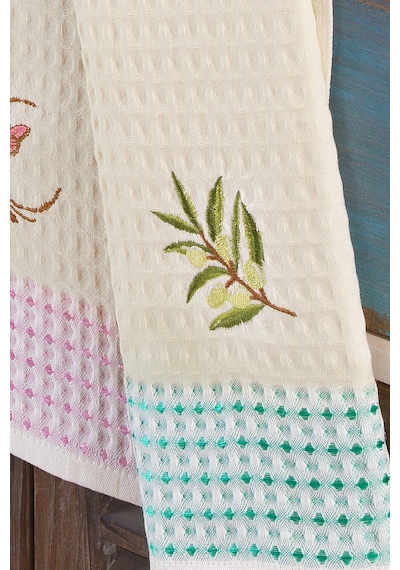 12'Li Waffle 45X65 Cm Mutfak Havlusu Kurulama Bezi Mix