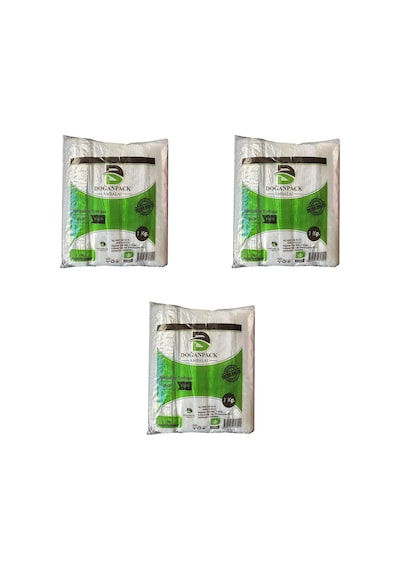 Doğanpack Şeffaf Naylon Bakkaliye Poşeti Torbası 3 x 1 KG 20 x 30 CM