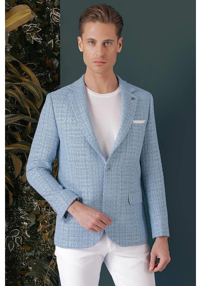 Efor C 660 Slim Fit Mavi Spor Ceket Mavi