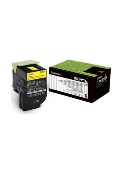 Lexmark Cx410 80c8hye Sarı  Toner Yüksek Kapasiteli