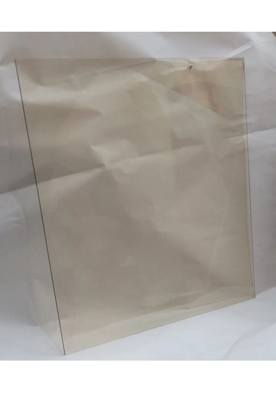 14.5 X 7 Yüksek Isıya Dayanıklı Şömine Kuzine Soba Camı 4 Mm - Seramik Cam Bal Rengi, Şeffaf