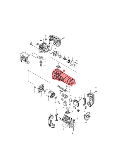 Makita BTM50RFE Motor Gövde Ürün Kodu 453755-0
