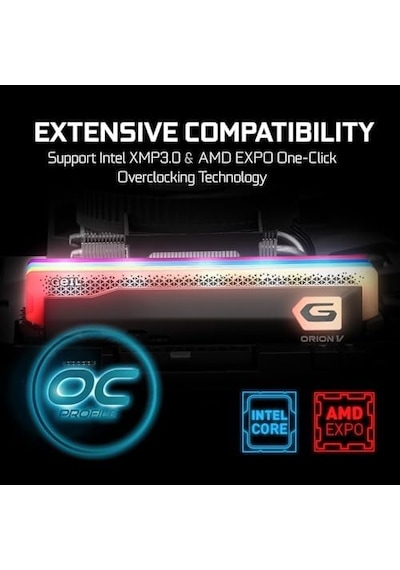 Geıl Ram Dımm 16gb Ddr5 Orıon V Rgb Gavsg516gb5600c38asc 5600mhz