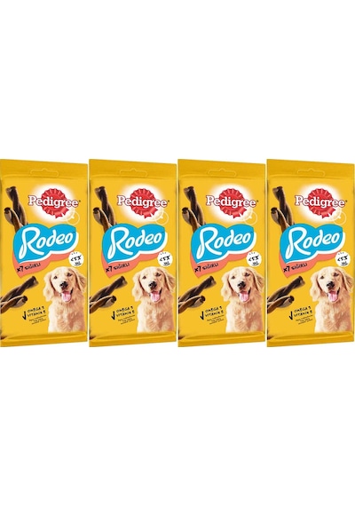 Pedigree Rodeo 7'li Sığır Etli Köpek Ödülü 4 x 123 G