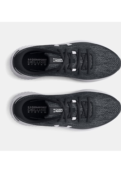 Under Armour UA Kadın W Charged Rogue 3 Knit Spor Ayakkabı 3026147-001 Beyaz - Siyah