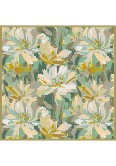 Belli İpek Eşarp - 4315-04 Zeytin Yeşili Twill