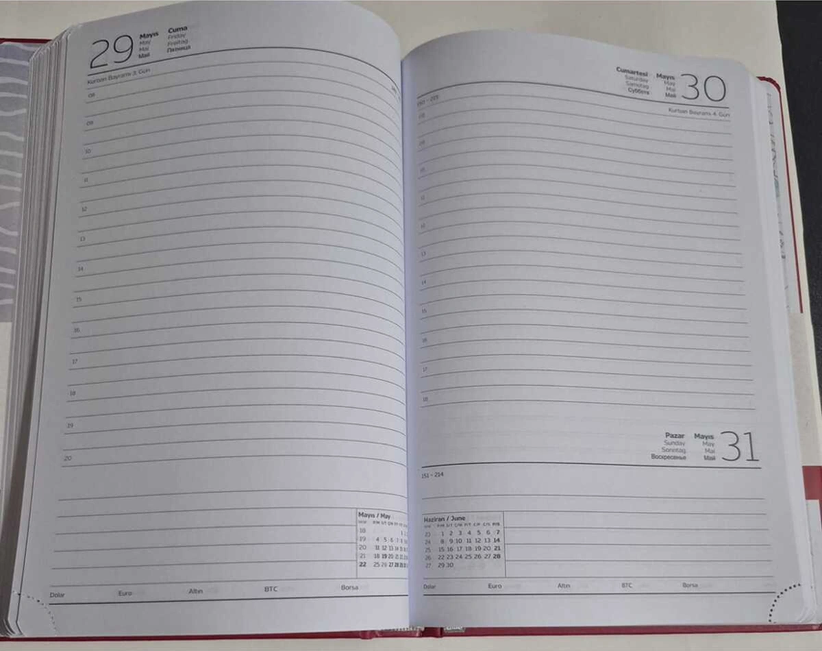 2026 Ajanda 17x24 Günlük Ajanda 107 Eck Sarı Sarı