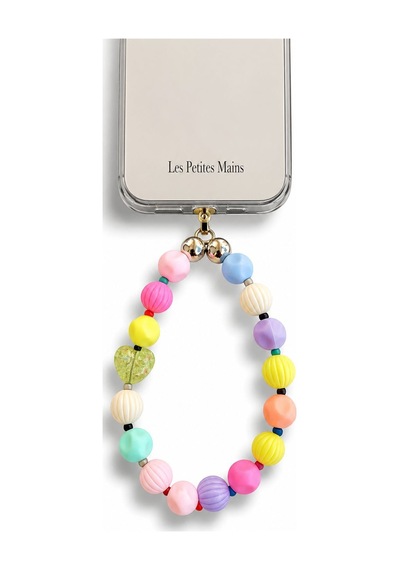 Iconic Pastel Kalpli Telefon Askısı, Boncuklu Telefon Charmı Ve Çanta Aksesuarı