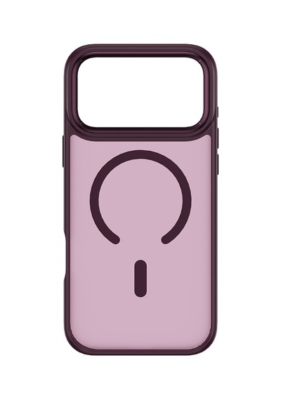 Apple iPhone Uyumlu 18 Pro Max Kılıf Wiwu Fgg-012 Armorpro Serisi M-safe Özellikli Parmak İzi Önleyici Bordo
