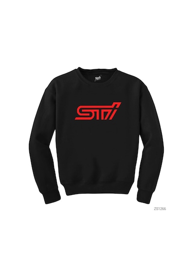 Subaru Stı Logo Siyah Sweatshirt