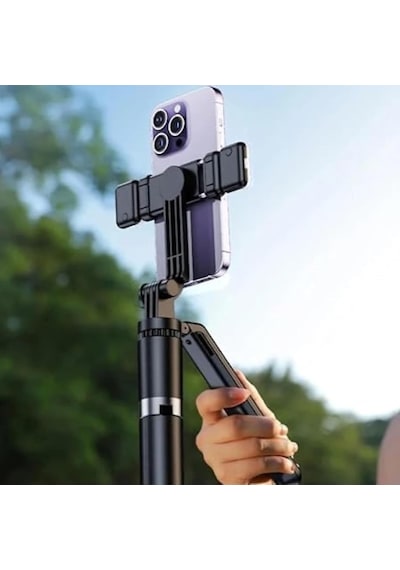 R16s 170cm Selfie Stick, Led Işıklı, Bluetooth Uzaktan Kumandalı, 360 Derece Rotasyonlu, Tripod Özçekim Çubuğu, Diğer