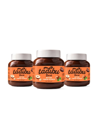 Abdurrahman Tatlıcı Tadıbu Bitter Kakaolu Fındık Ezmesi 3 x 330 G