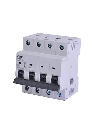 10vtb-4c20 Otomatik Sigorta 10ka C Tipi 4 Kutup 20a