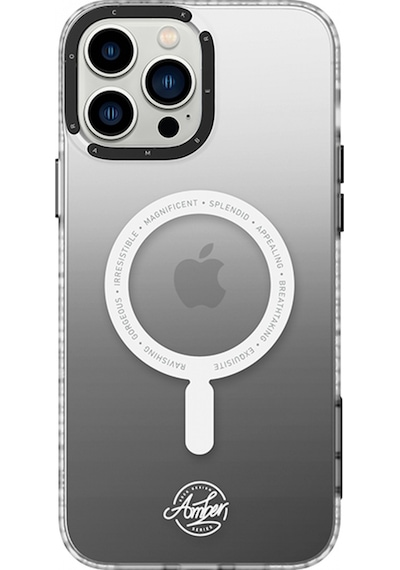 Rock Apple Uyumlu iPhone 14 Plus Amber Serisi Magsafe Kılıf Siyah Siyah