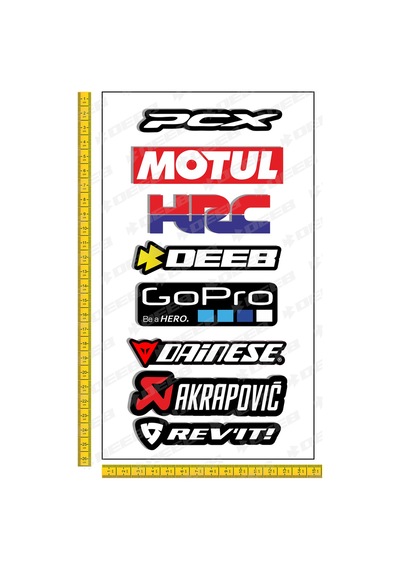 deeb Pcx Motorcu Sticker Seti