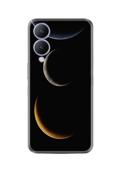 Vivo Y17s Kılıf Resimli Desenli Silikon Platinium Series Gezegenler 1901