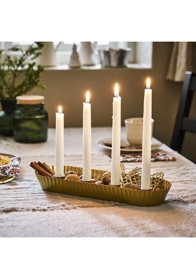 Ikea Vınterfınt Şamdan, Altın Rengi, 4 Cm