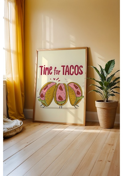 Fransız Mutfağı Esintisi Ahşap Çerçeveli Poster Tablo 48