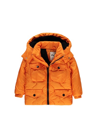 Civil Boys Erkek Çocuk Kapüşonlu Mont 2-5 Yaş Oranj 21400012524w1 Turuncu
