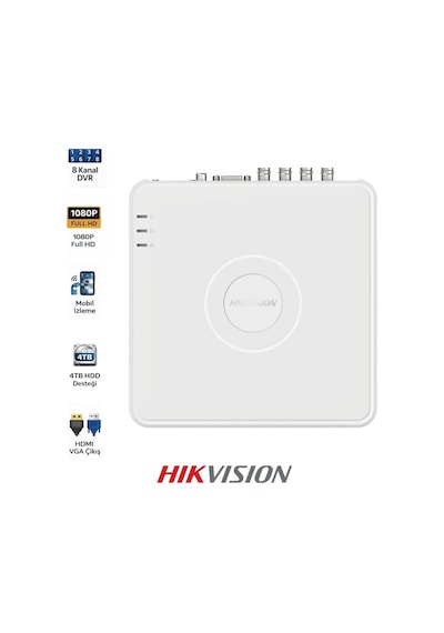 Ds-7108hghı-m1 Mini Dvr 8 Kanal Güvenlik Sistemi Kayıt Cihazı