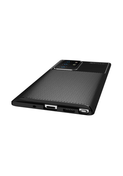 Rba Aksesuar Galaxy Uyumlu Note 20 Ultra Kılıf Rba Negro Silikon Kapak - Siyah Siyah