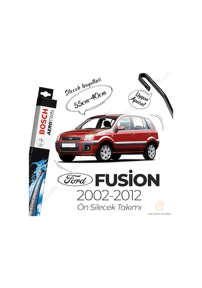 Ford Fusion Muz Silecek Takımı 2002-2012 Bosch Aerotwin
