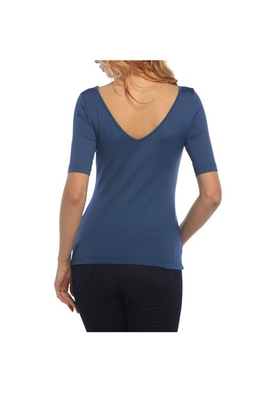 Bulalgiy Kadın Royal Basic Tişört - Bga016815 Royal