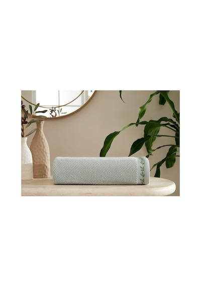 Özdilek Foglıa Yeşil Banyo Havlusu 90 150 Nakışlı-1