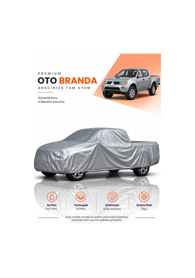 Mitsubishi L200 2005-2015 Pıckup Uyumlu Araba Brandası Oto Branda Araba Örtüsü Araç Çadırı